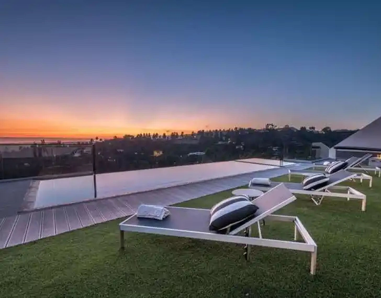 Bel Air rooftop lawn and sunset lounge