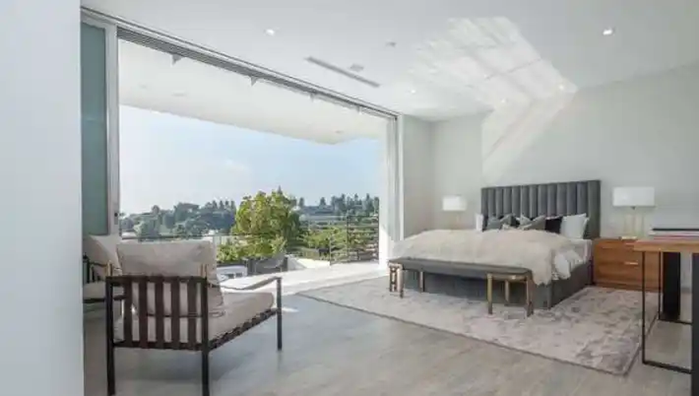 Bel Air bedroom opening to a private terrace