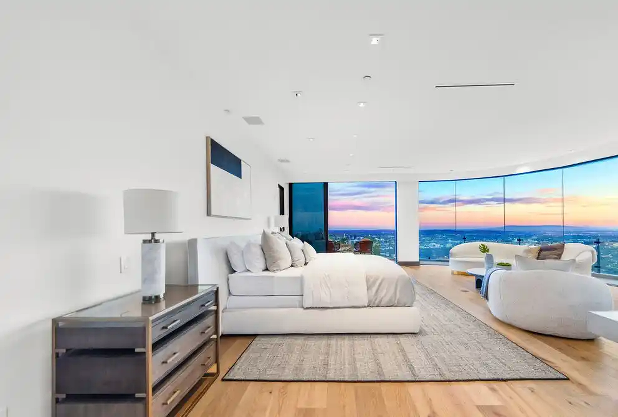 Bel Air bedroom suite facing the city view