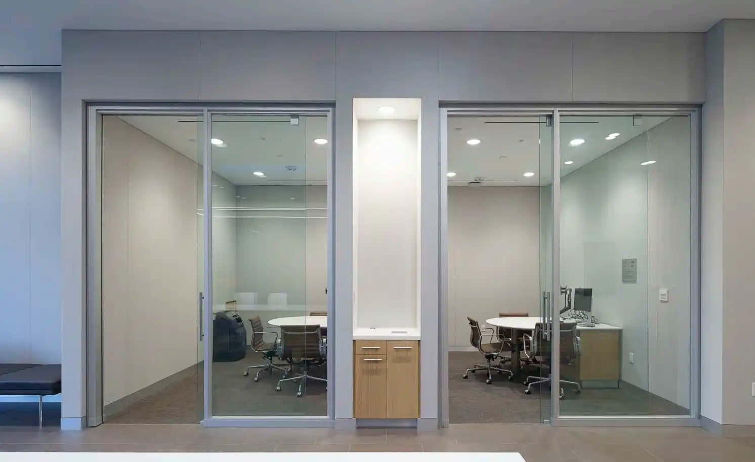 Citibank glass meeting rooms
