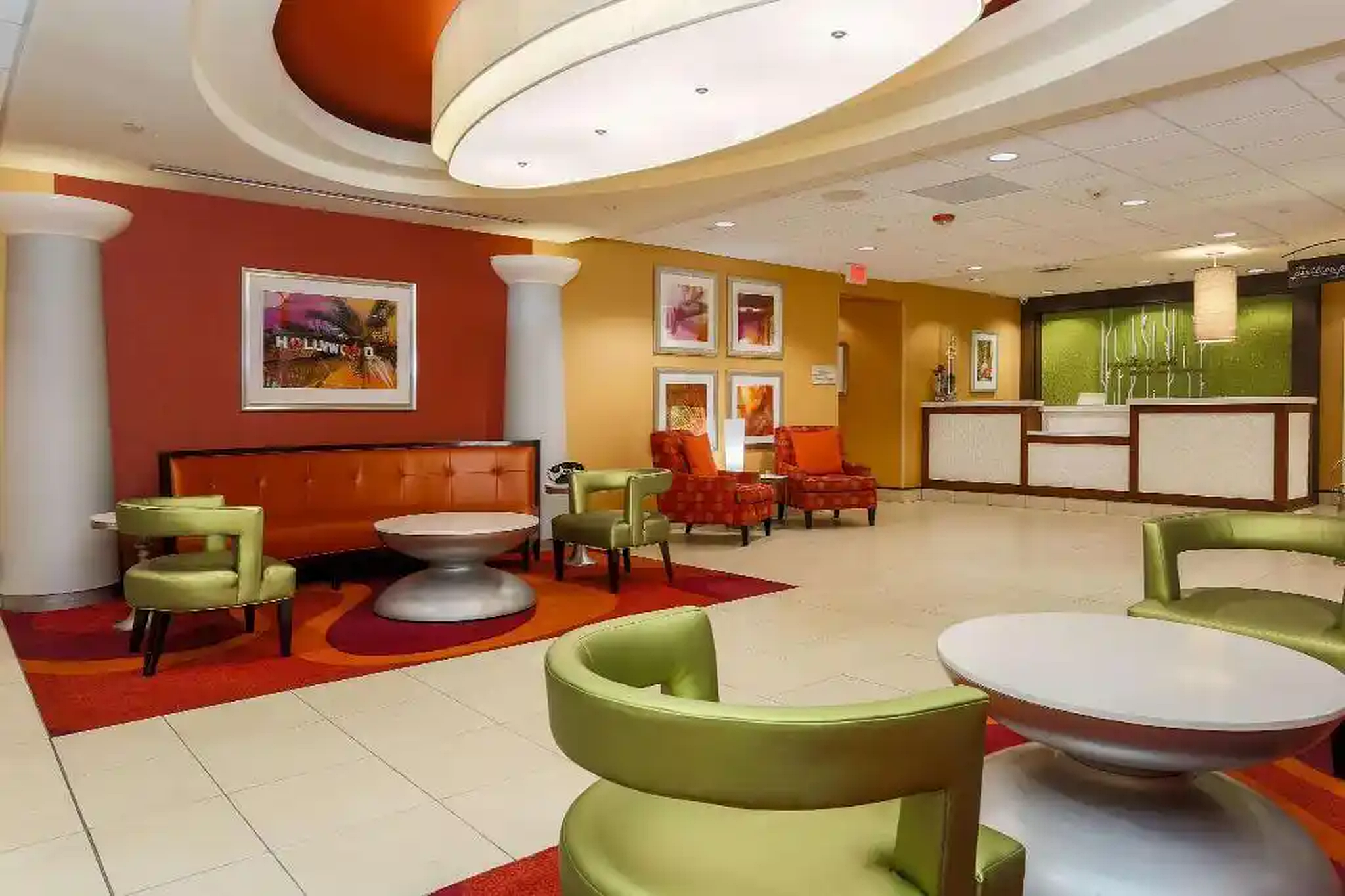 Hilton Garden Inn lobby seating area